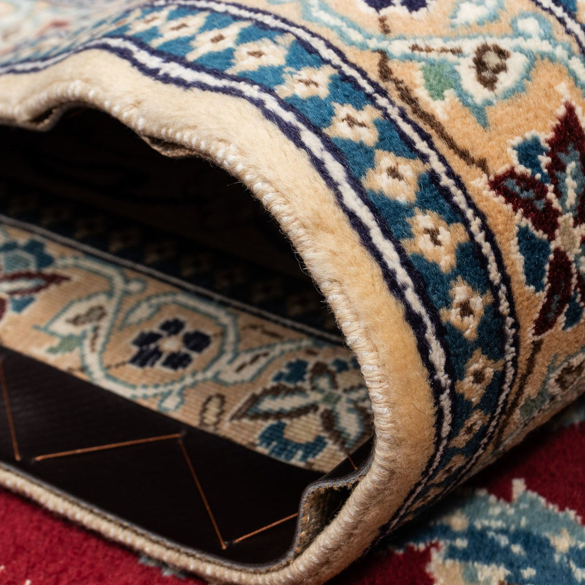 Perser Rug - Nain - Royal - 344 x 245 cm - dark red