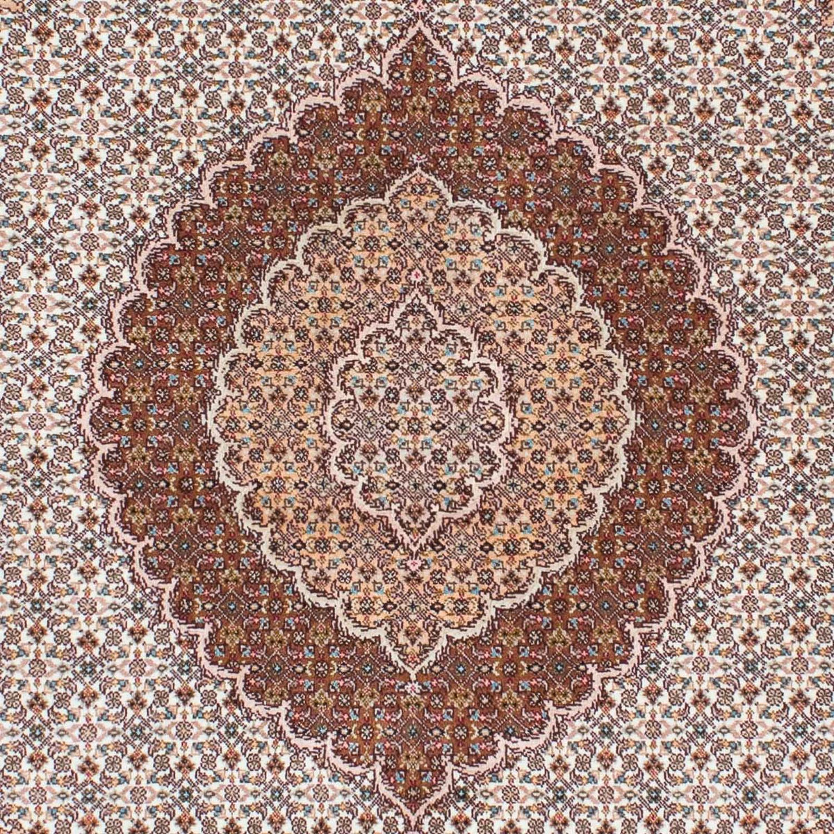 Perser Rug - Tabriz - 214 x 154 cm - light brown