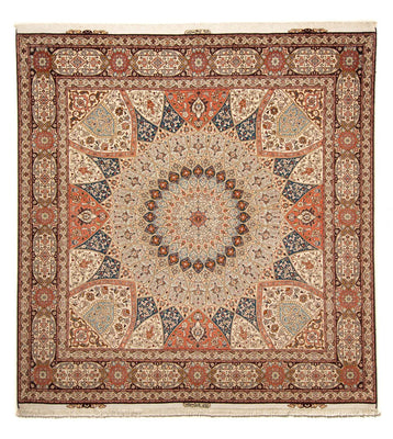 Perser Rug - Tabriz - Royal square  - 264 x 253 cm - light brown