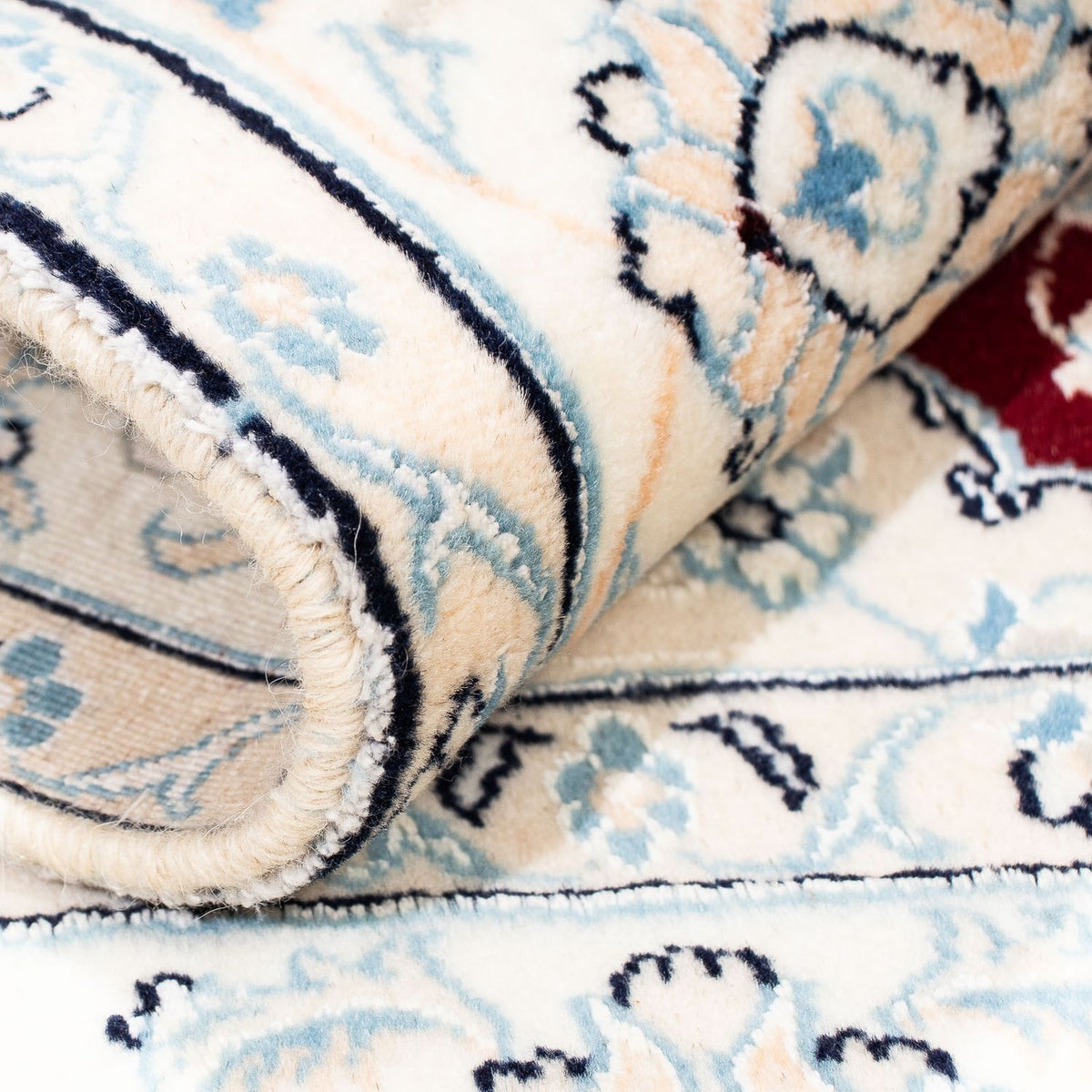 Perser Rug - Nain - Royal square  - 156 x 145 cm - dark red