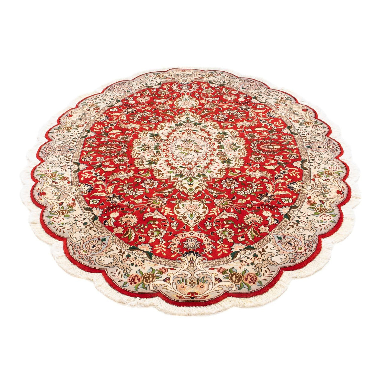 Perser Rug - Tabriz - Royal oval  - 200 x 130 cm - red
