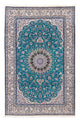 Perserteppich - Nain - Royal 305 x 201 cm - seeblau
