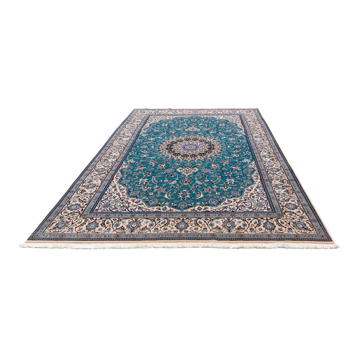 Perser Rug - Nain - Premium - 305 x 201 cm - sea blue