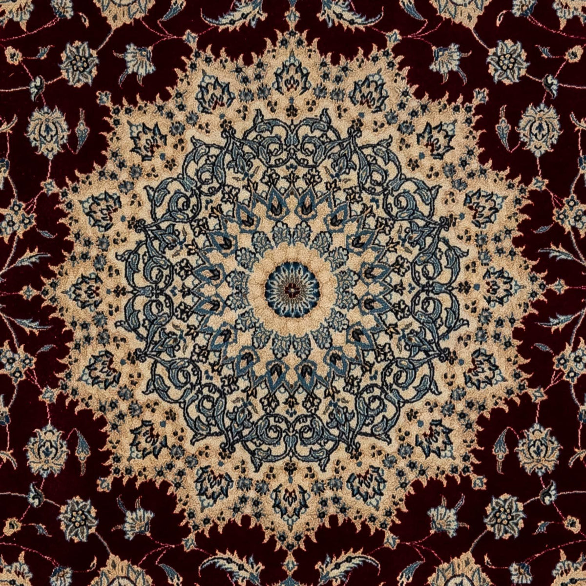 Perser Rug - Nain - Royal - 342 x 250 cm - dark red