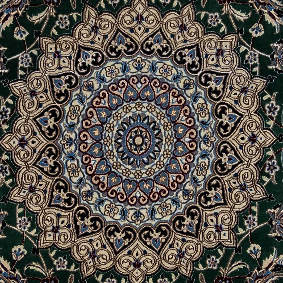 Perser Rug - Nain - Royal - 354 x 245 cm - dark green