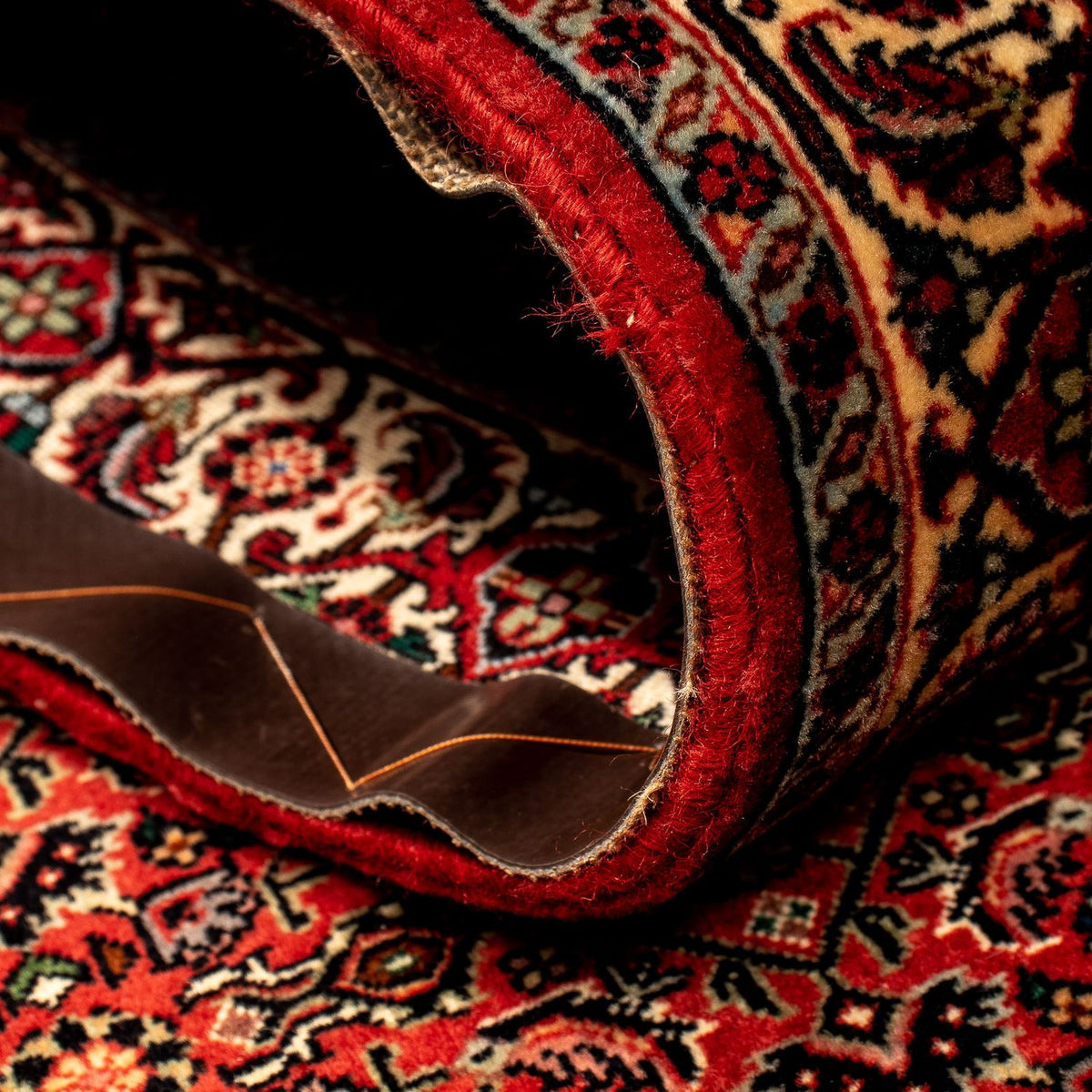 Runner Perser Rug - Bidjar - 293 x 84 cm - dark red