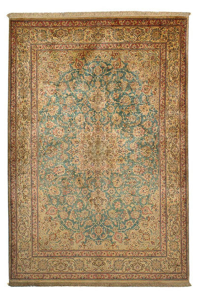 Qom Silk Rug 132x216cm - Persian Rugs