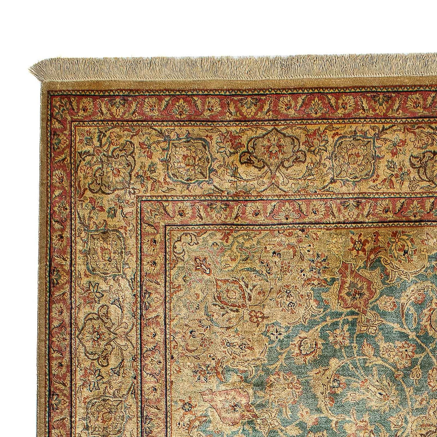 Qom Silk Rug 216x132cm - Persian Rugs