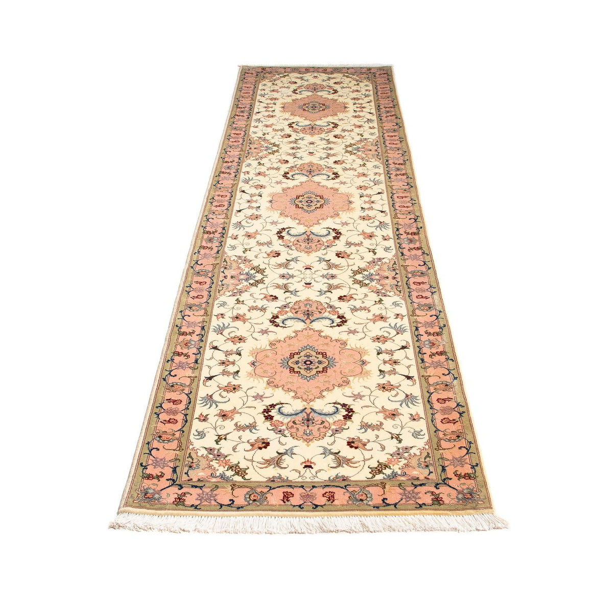 Runner Perser Rug - Tabriz - Royal - 300 x 74 cm - beige