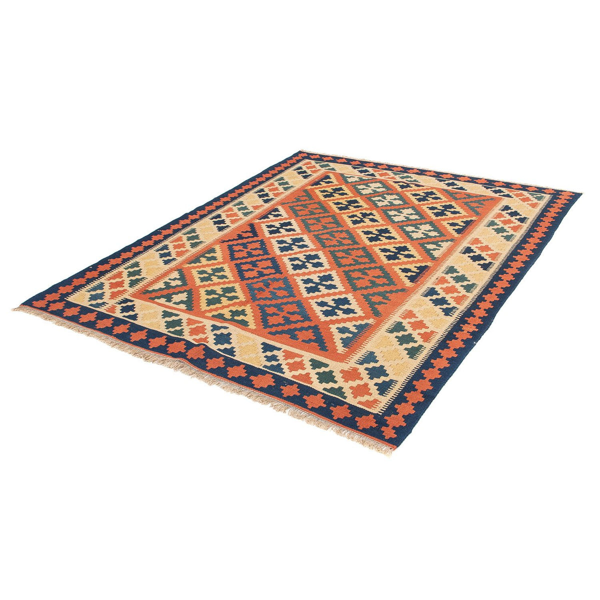 Kelim Rug - Oriental - 200 x 154 cm - brown