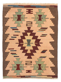 Kelim Rug - Oriental - 158 x 120 cm - light brown
