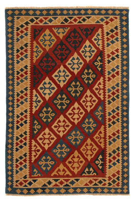 Kelim Rug - Oriental - 217 x 142 cm - dark red
