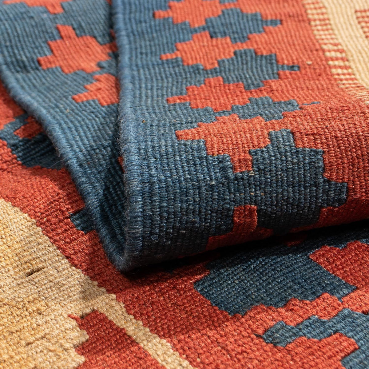 Kelim Rug - Oriental - 181 x 155 cm - dark red