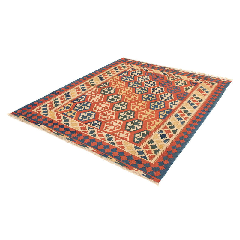 Kelim Rug - Oriental - 181 x 155 cm - dark red