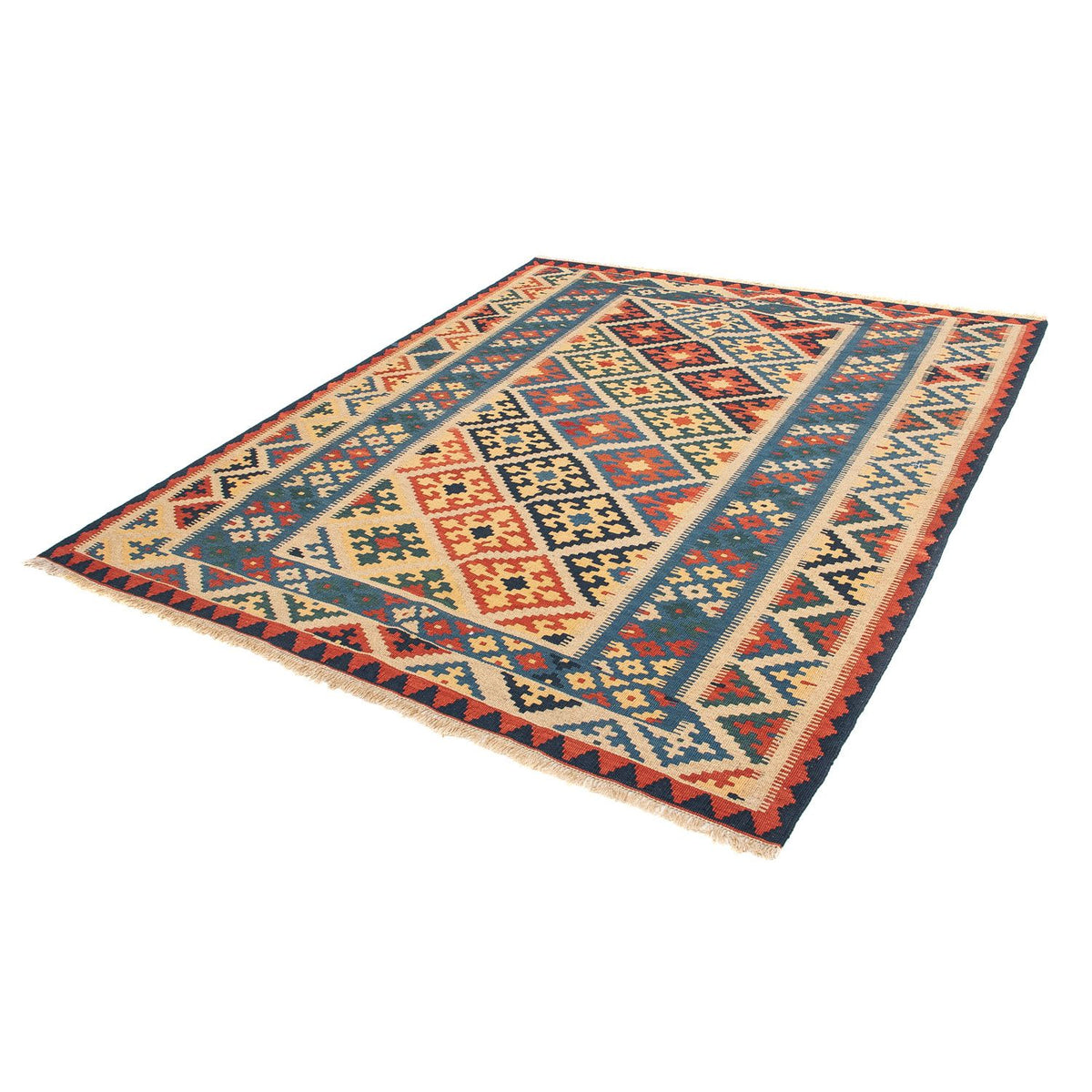 Kelim Rug - Oriental - 203 x 158 cm - multicolored