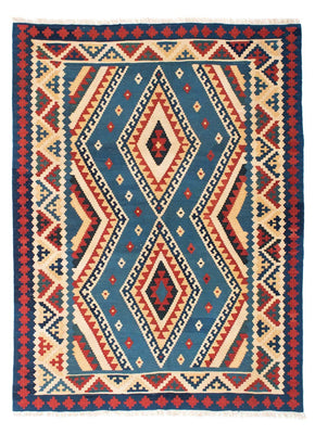Kelim Rug - Oriental - 193 x 152 cm - blue