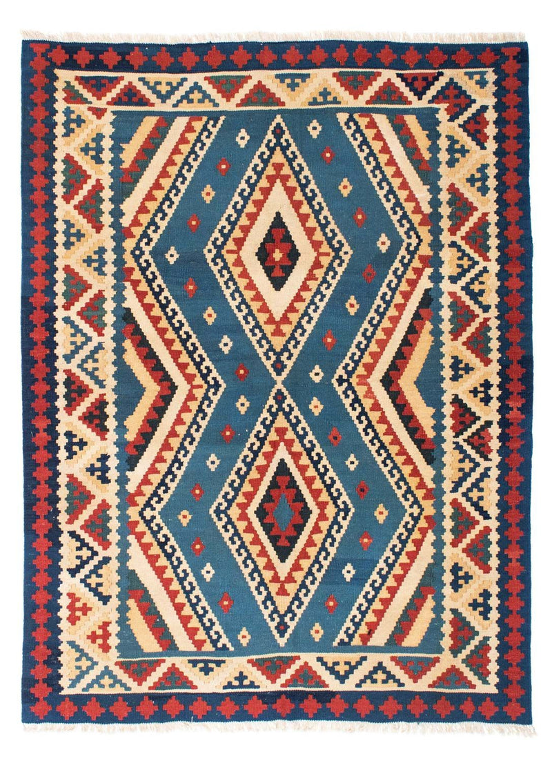 Kelim Rug - Oriental - 193 x 152 cm - blue