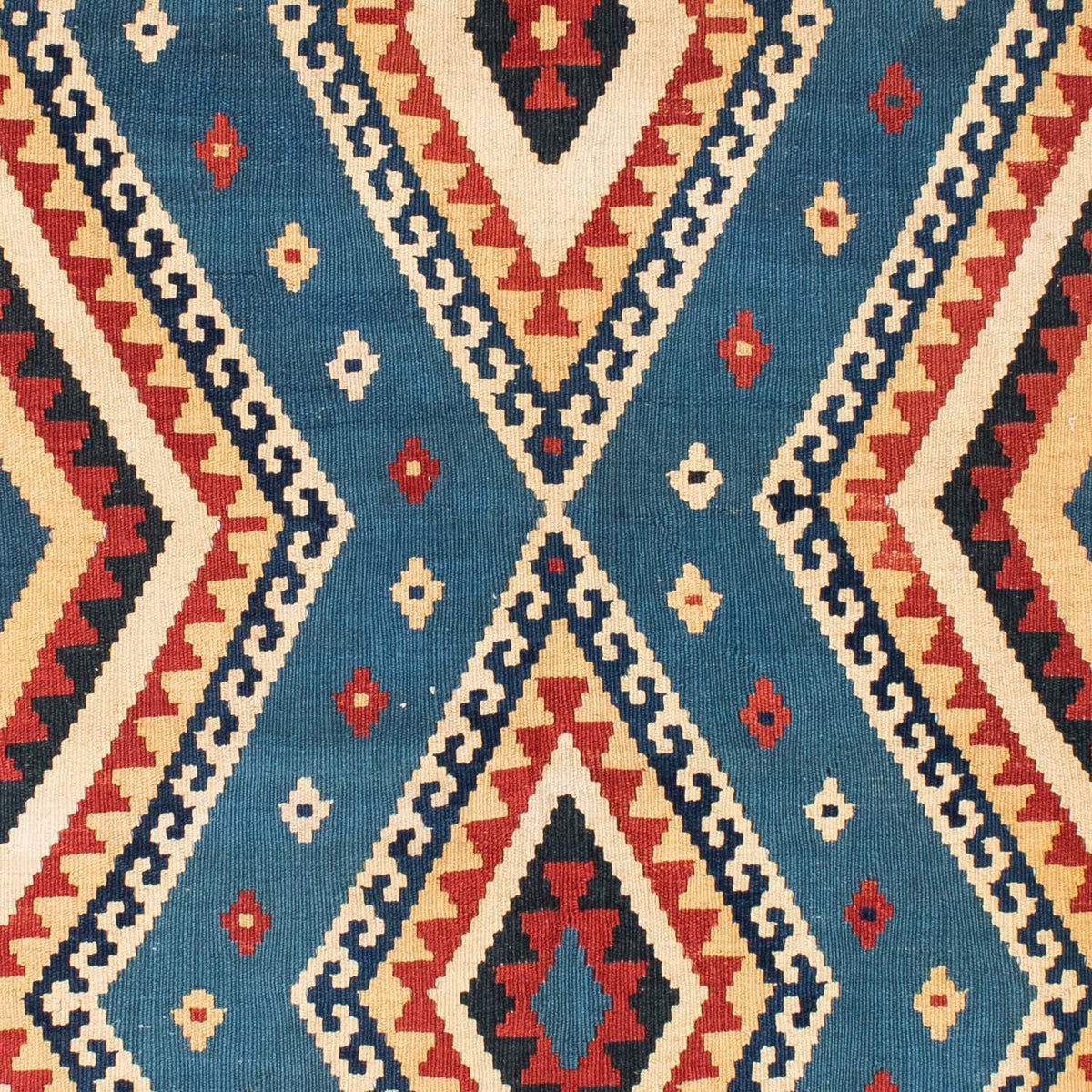 Kelim Rug - Oriental - 193 x 152 cm - blue