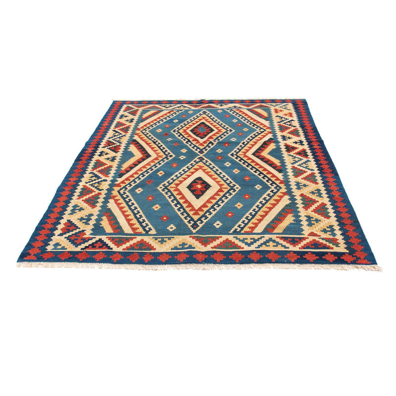 Kelim Rug - Oriental - 193 x 152 cm - blue