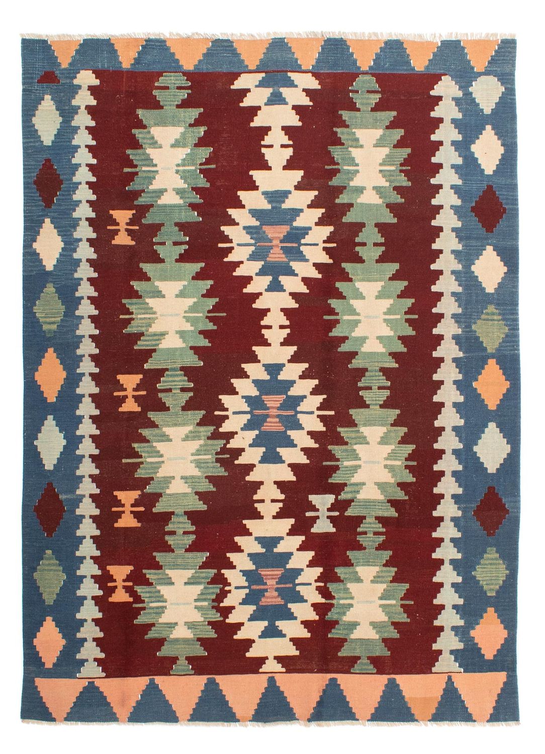 Kelim Rug - Oriental - 265 x 190 cm - dark red