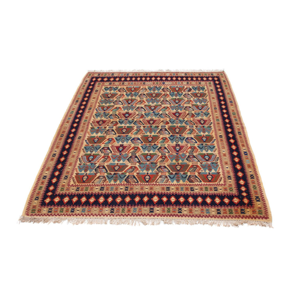 Kelim Rug - Oriental - 158 x 108 cm - light brown