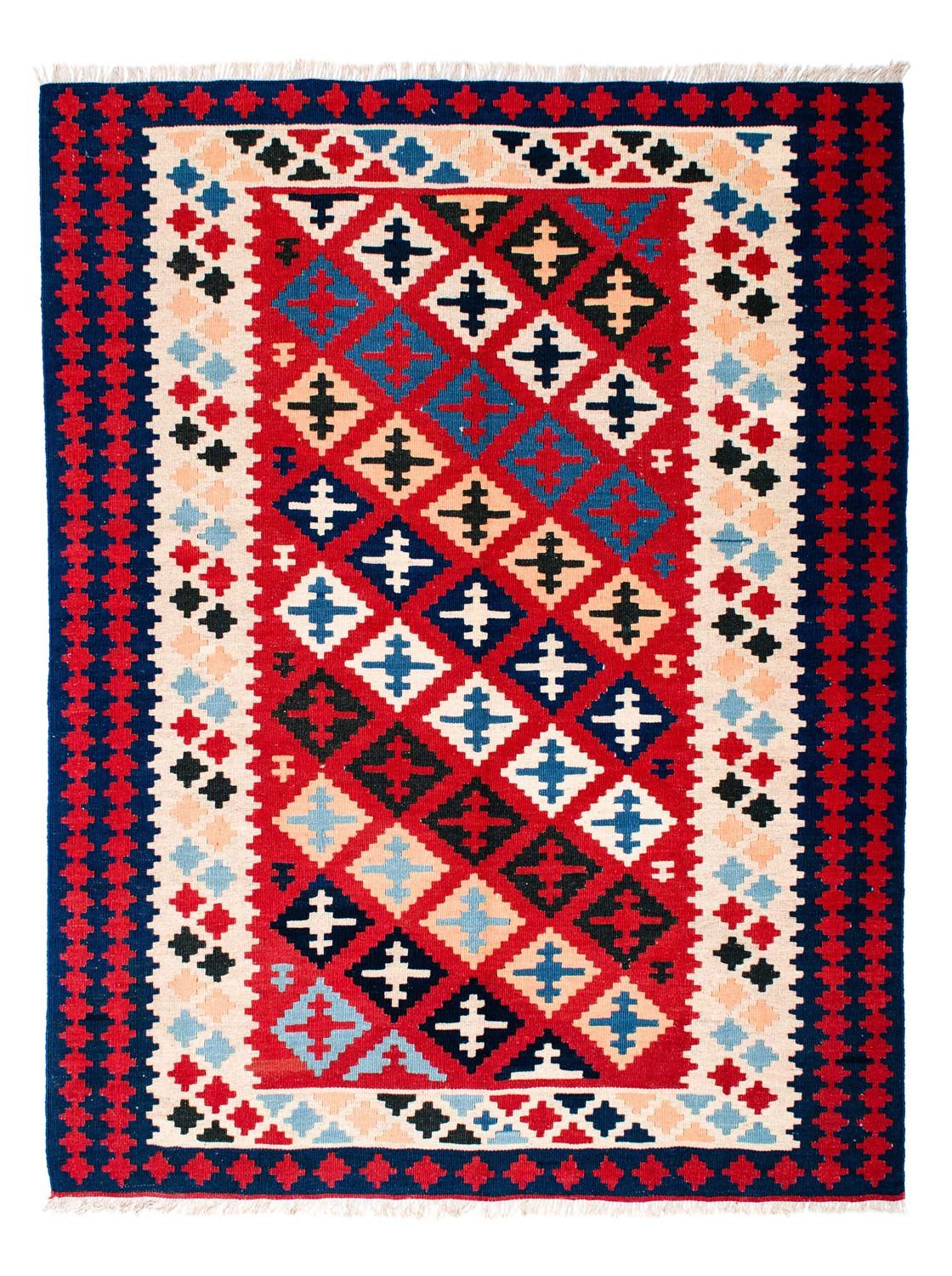 Kelim Rug - Oriental - 202 x 153 cm - red
