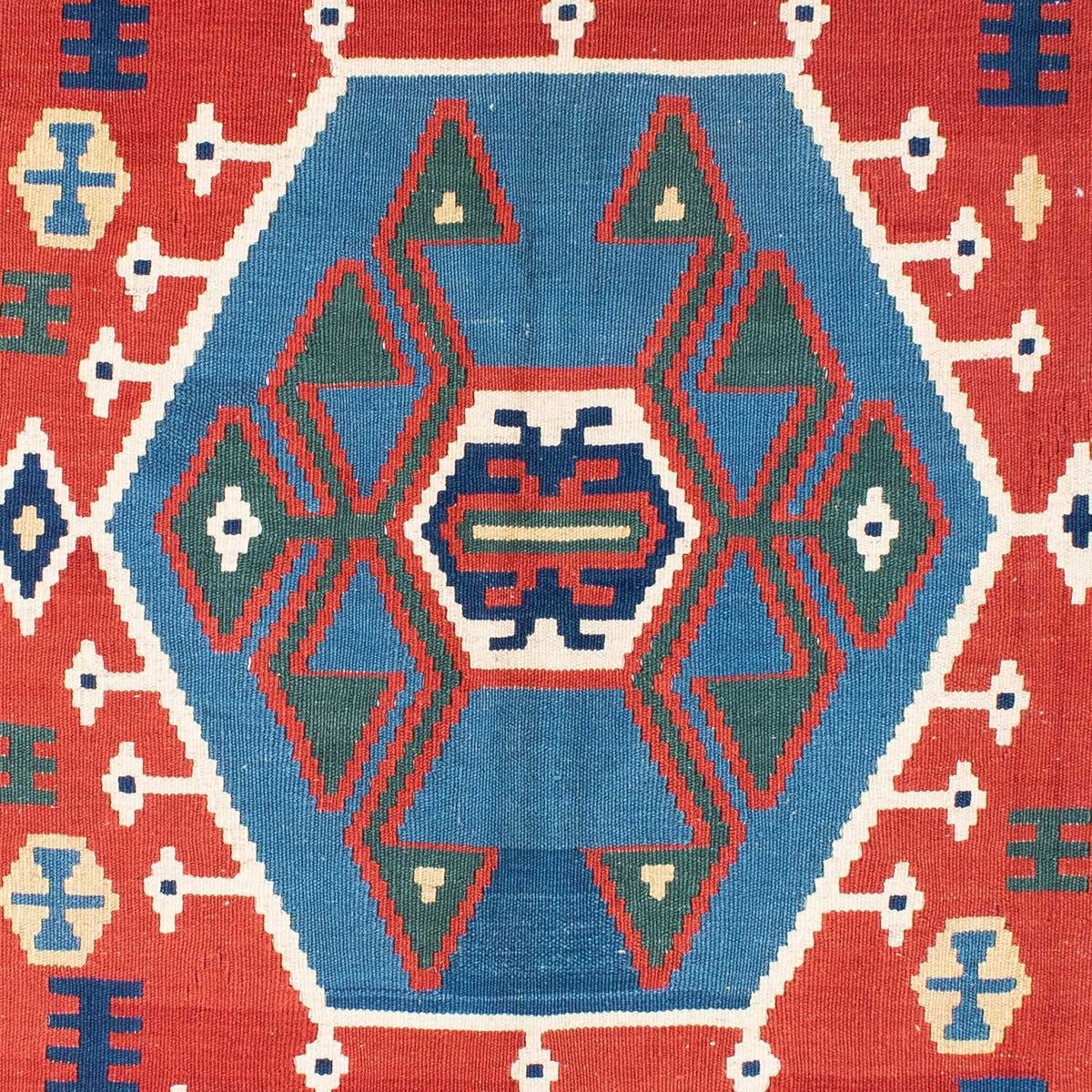 Kelim Rug - Oriental - 208 x 160 cm - red