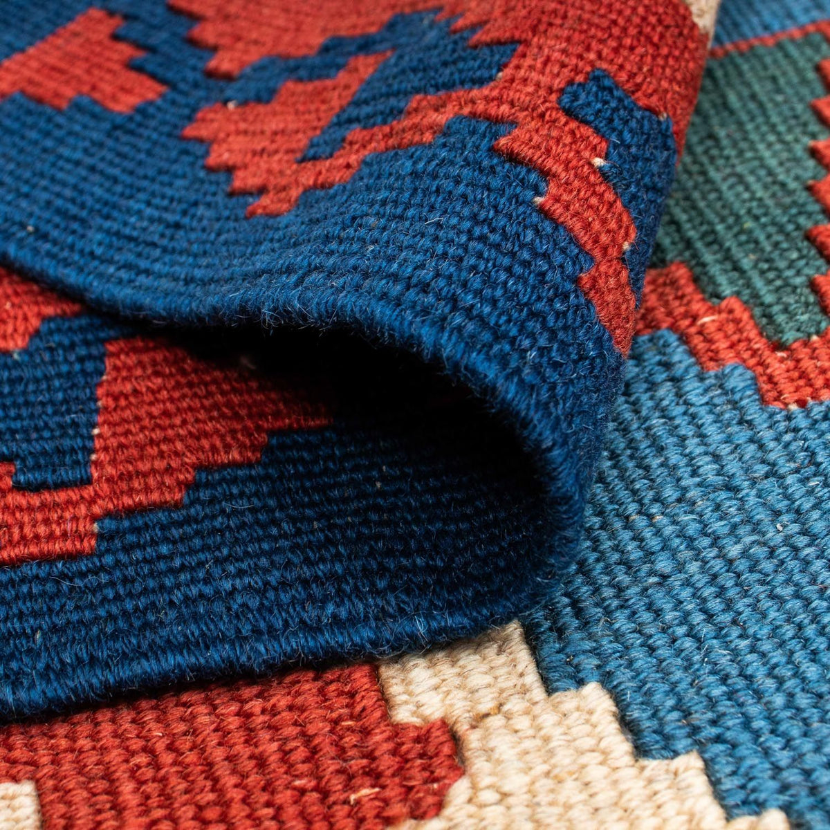 Kelim Rug - Oriental - 208 x 160 cm - red