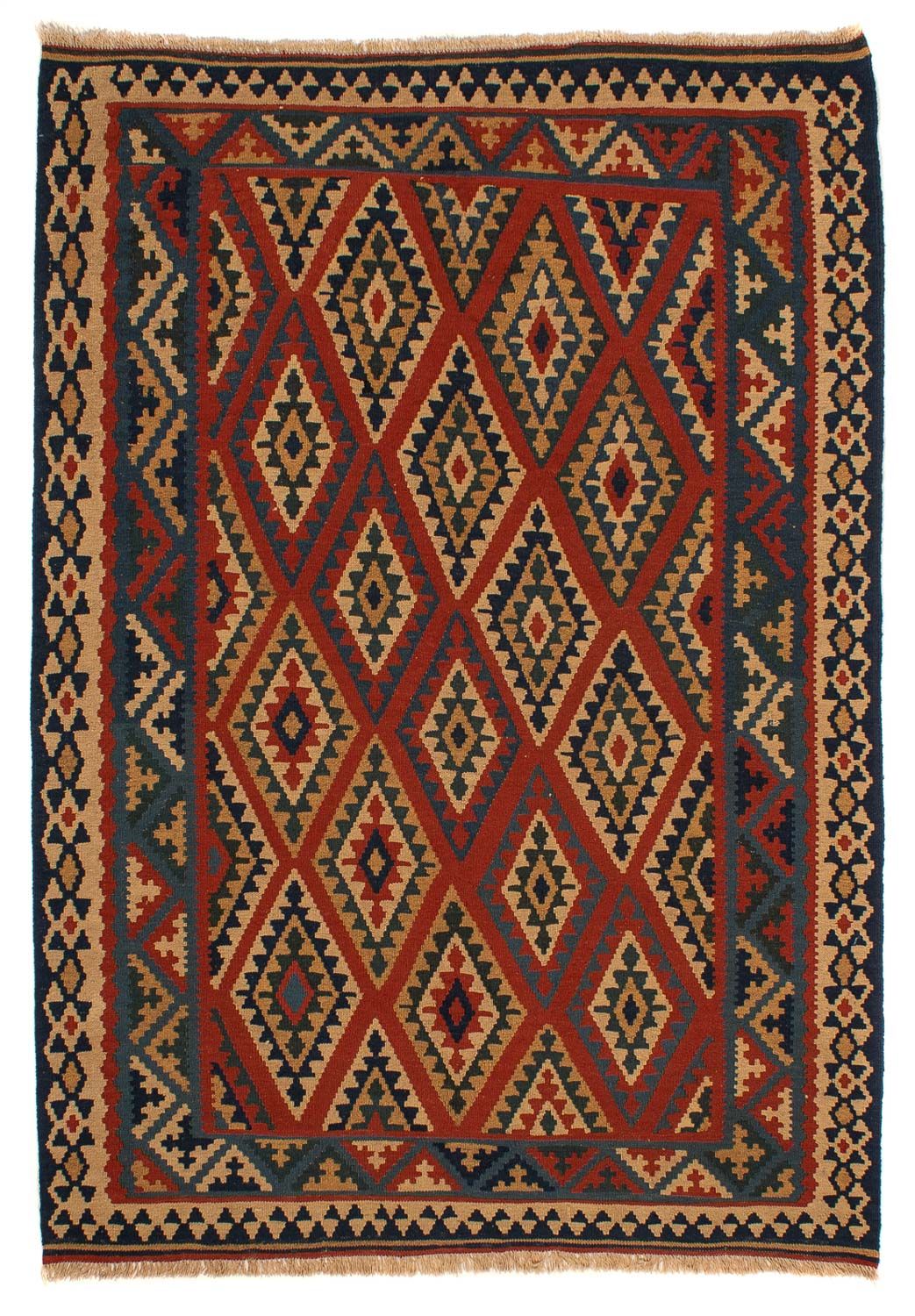 Kelim Rug - Oriental - 213 x 165 cm - dark red