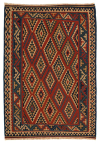 Kelim Rug - Oriental - 213 x 165 cm - dark red