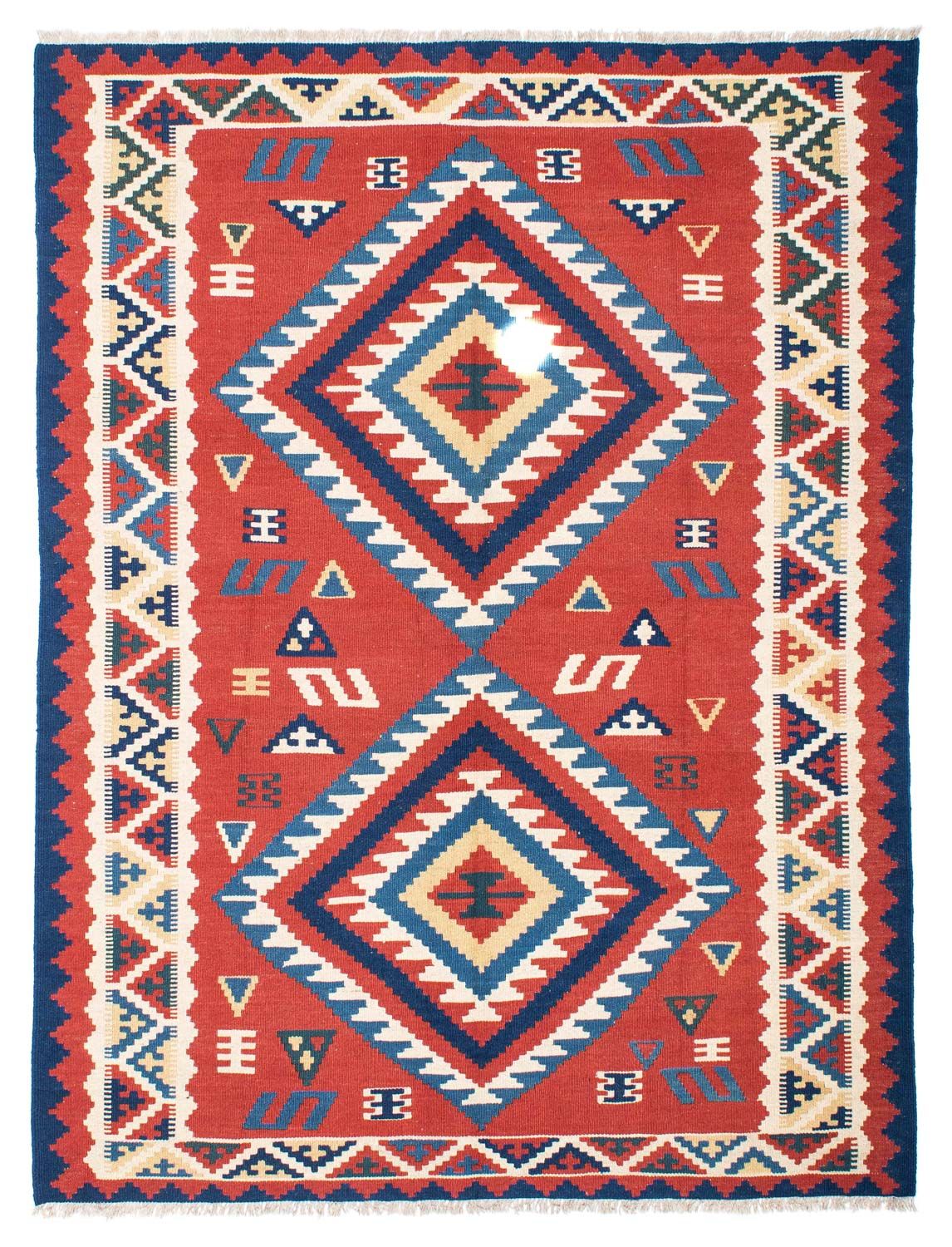 Kelim Rug - Oriental - 213 x 160 cm - red