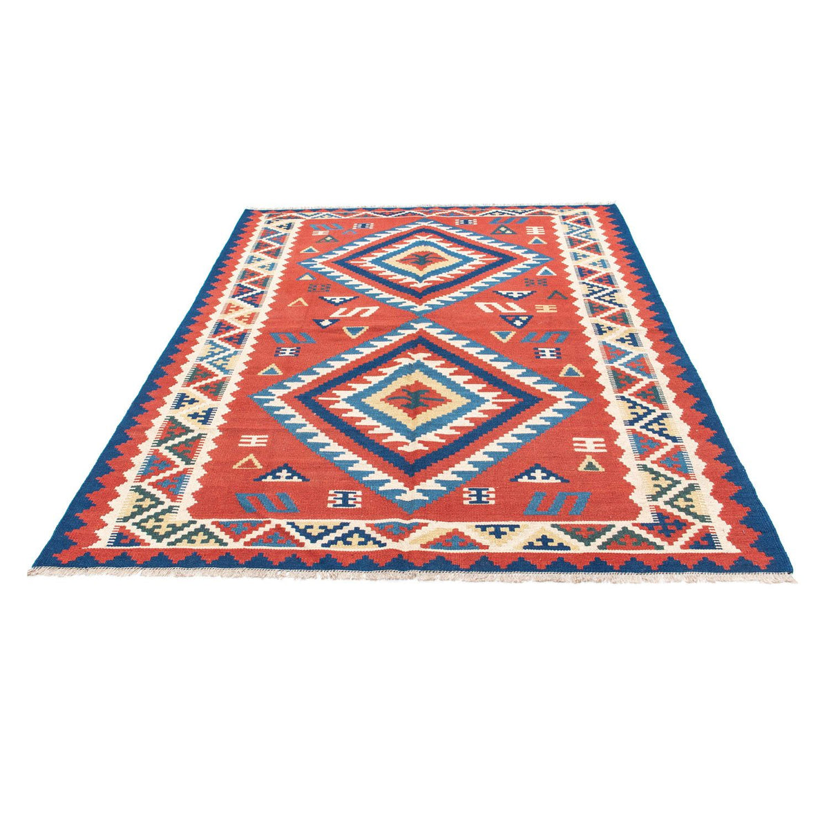 Kelim Rug - Oriental - 213 x 160 cm - red