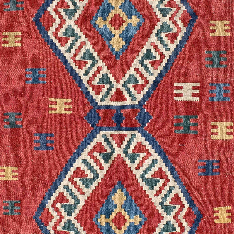Kelim Rug - Oriental - 222 x 146 cm - dark red