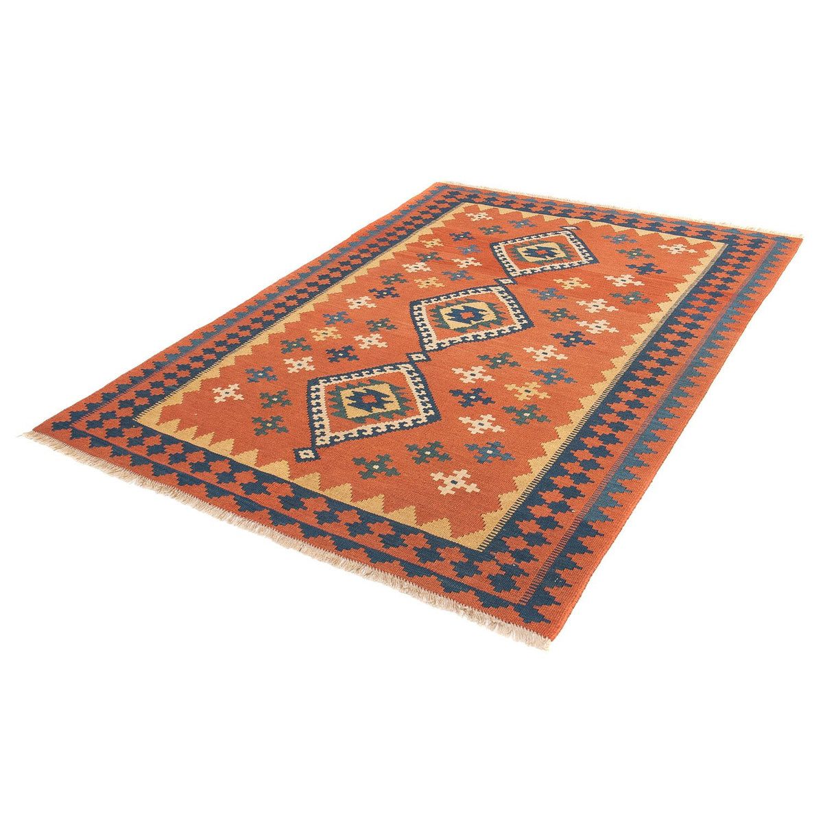 Kelim Rug - Oriental - 198 x 138 cm - dark red