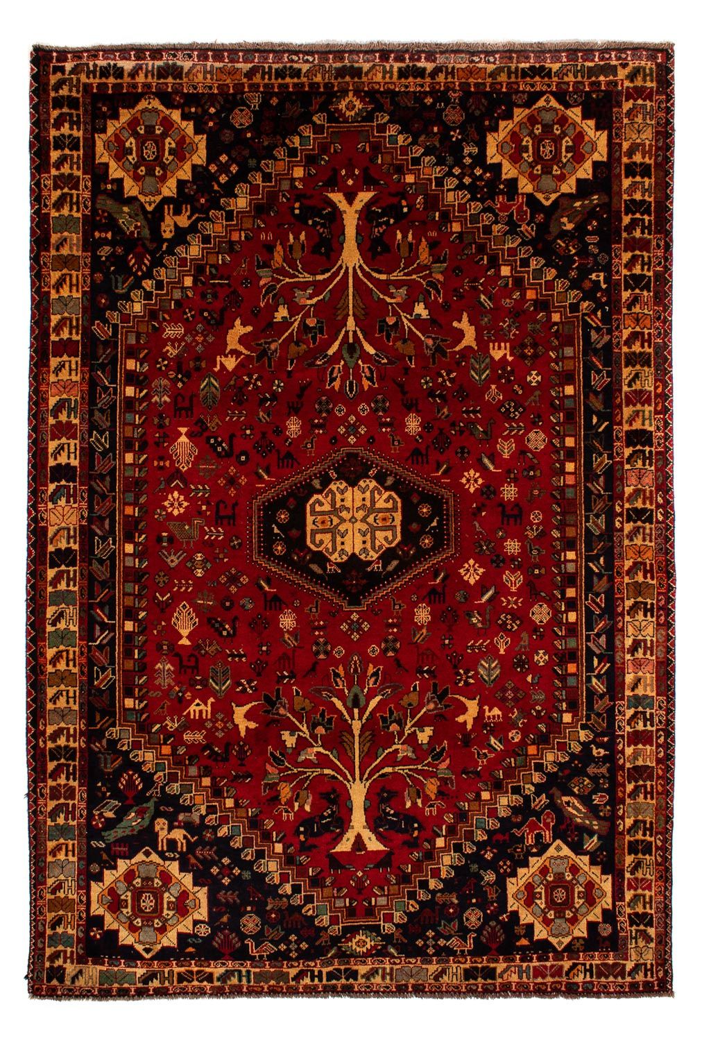 Perser Rug - Nomadic - 310 x 201 cm - dark red