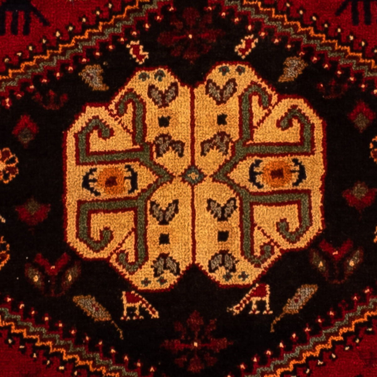 Perser Rug - Nomadic - 310 x 201 cm - dark red