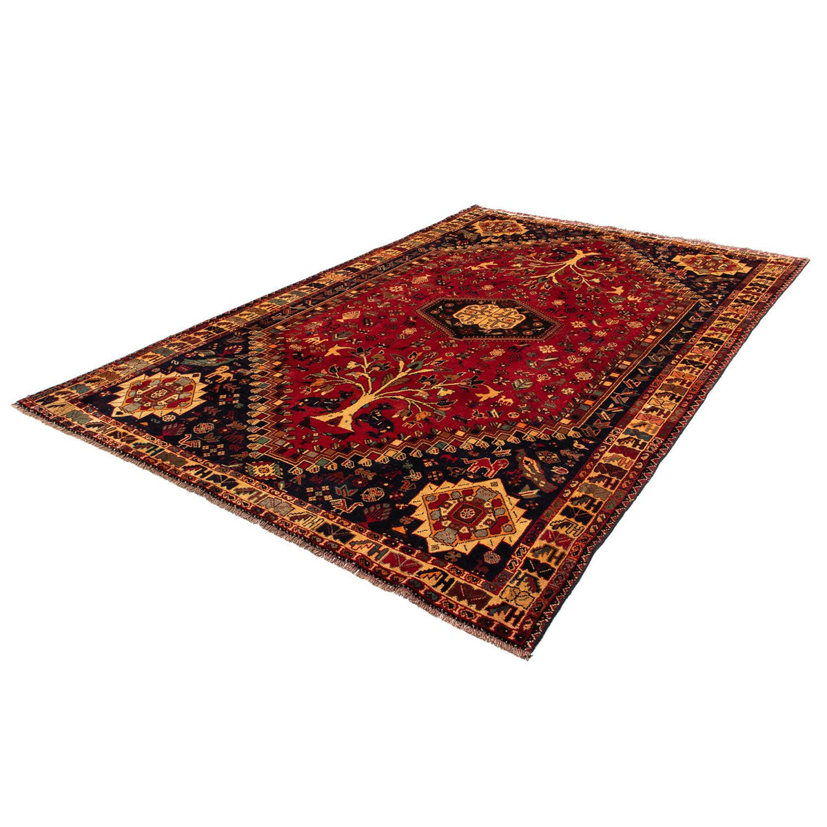 Perser Rug - Nomadic - 310 x 201 cm - dark red