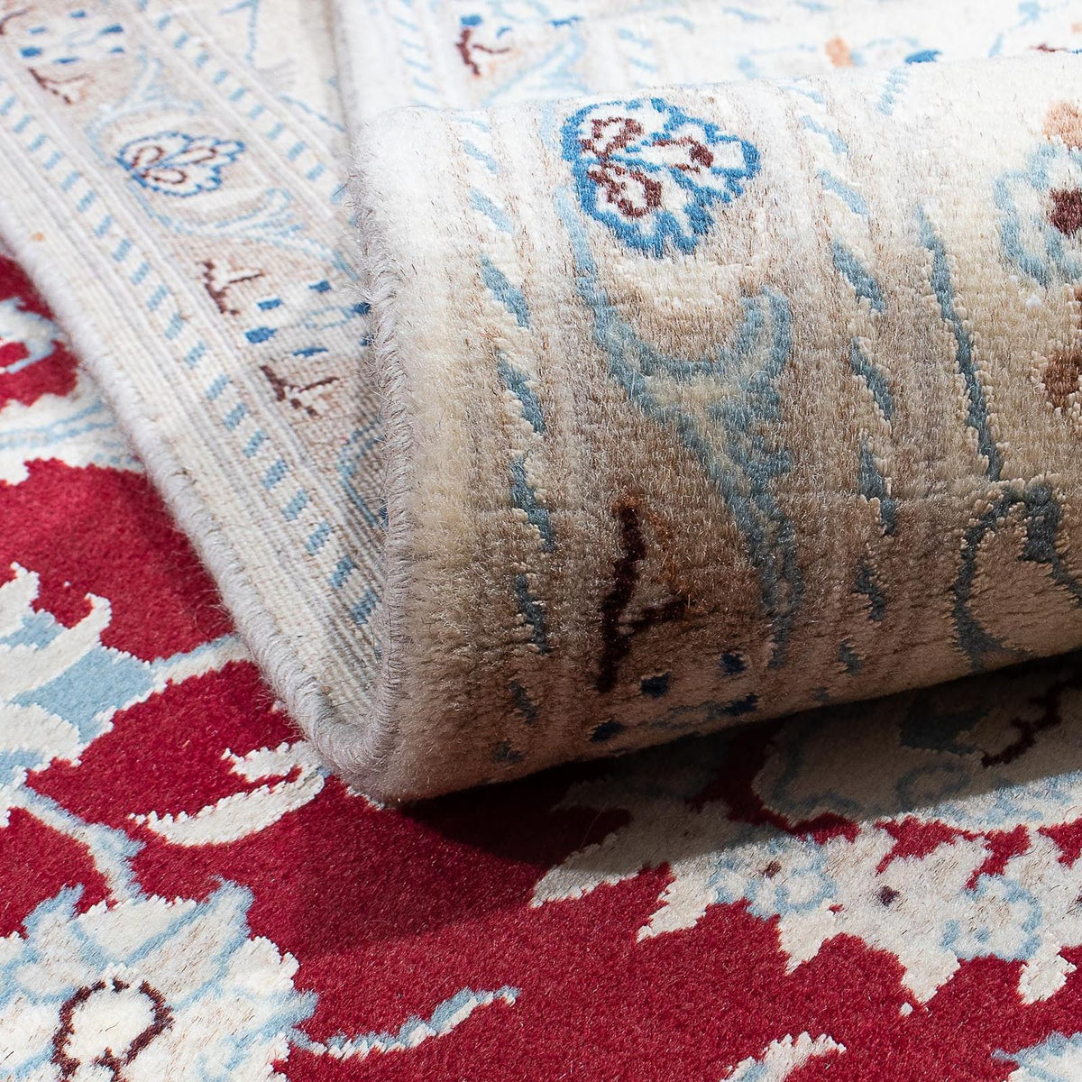 Perser Rug - Nain - 283 x 195 cm - dark red