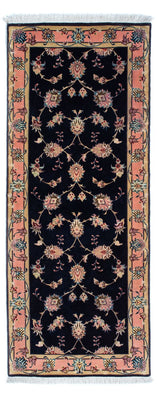 Runner Perser Rug - Tabriz - Royal - 200 x 74 cm - dark blue