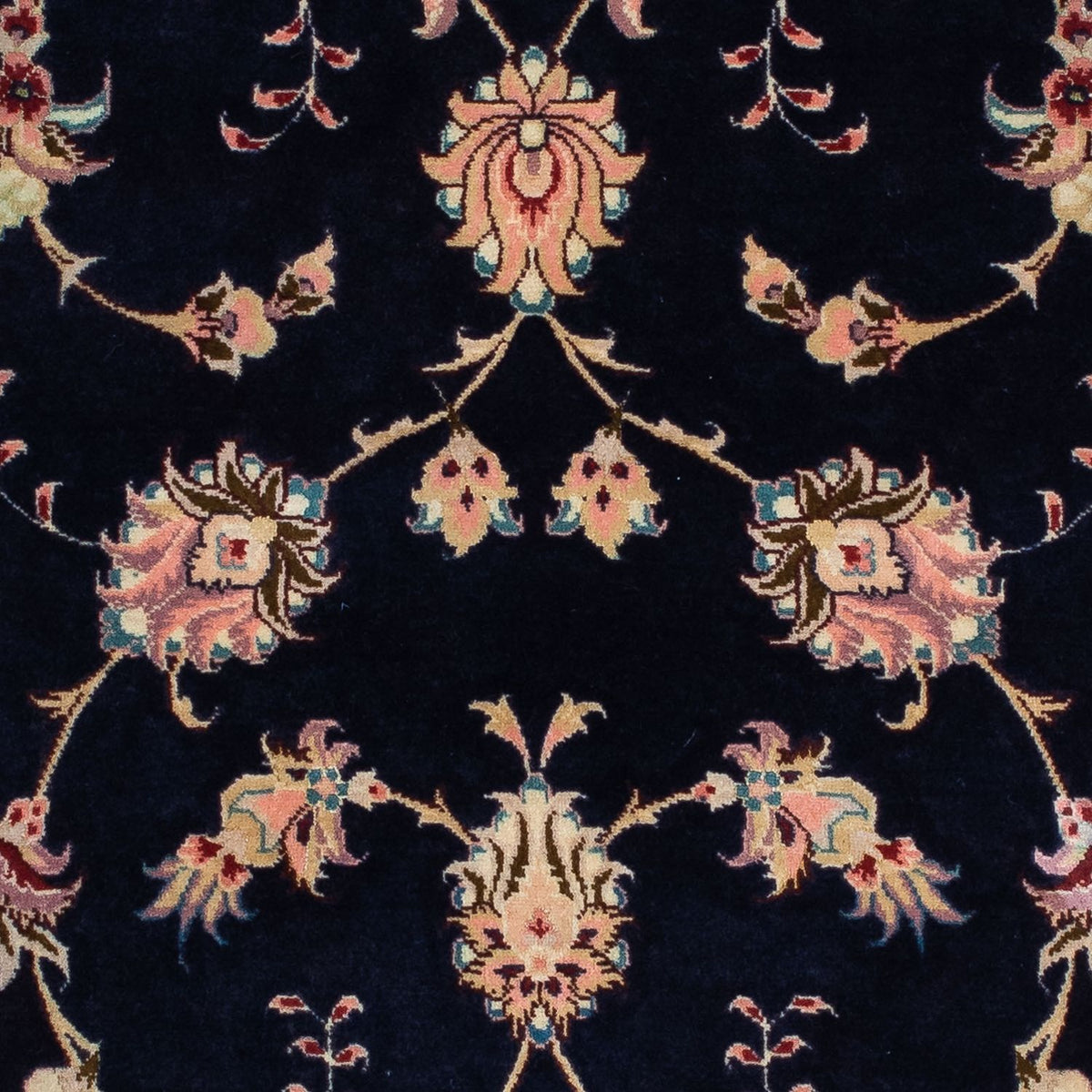 Runner Perser Rug - Tabriz - Royal - 200 x 74 cm - dark blue