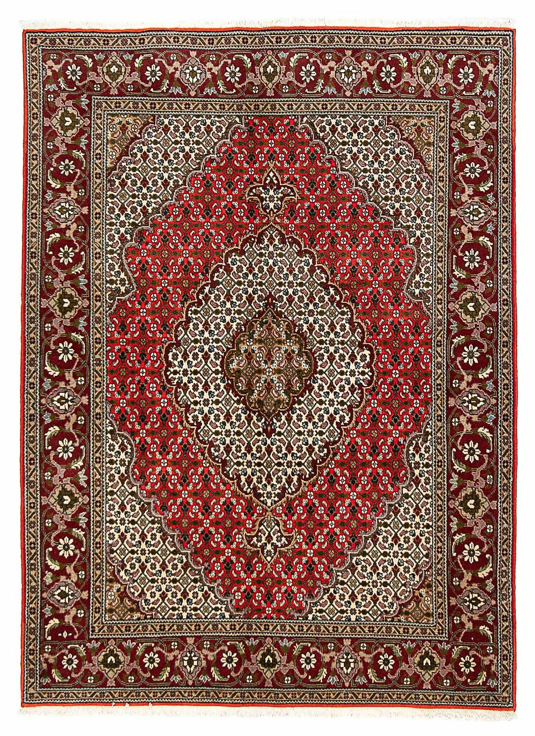 Perser Rug - Tabriz - 198 x 148 cm - dark red
