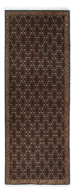 Runner Perser Rug - Tabriz - 204 x 74 cm - dark blue