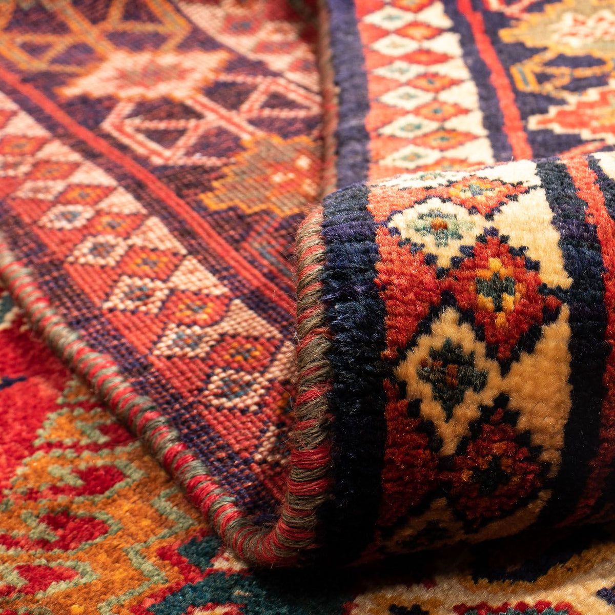 Perser Rug - Nomadic - 282 x 200 cm - dark red