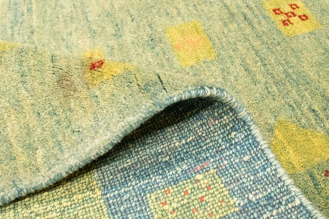 Persian Gabbeh Rug 218x175cm - Perserteppich Wollteppich