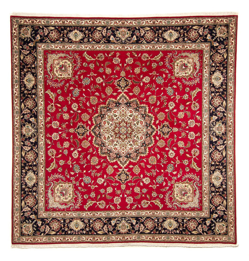 Perser Rug - Tabriz - Royal square  - 254 x 254 cm - red