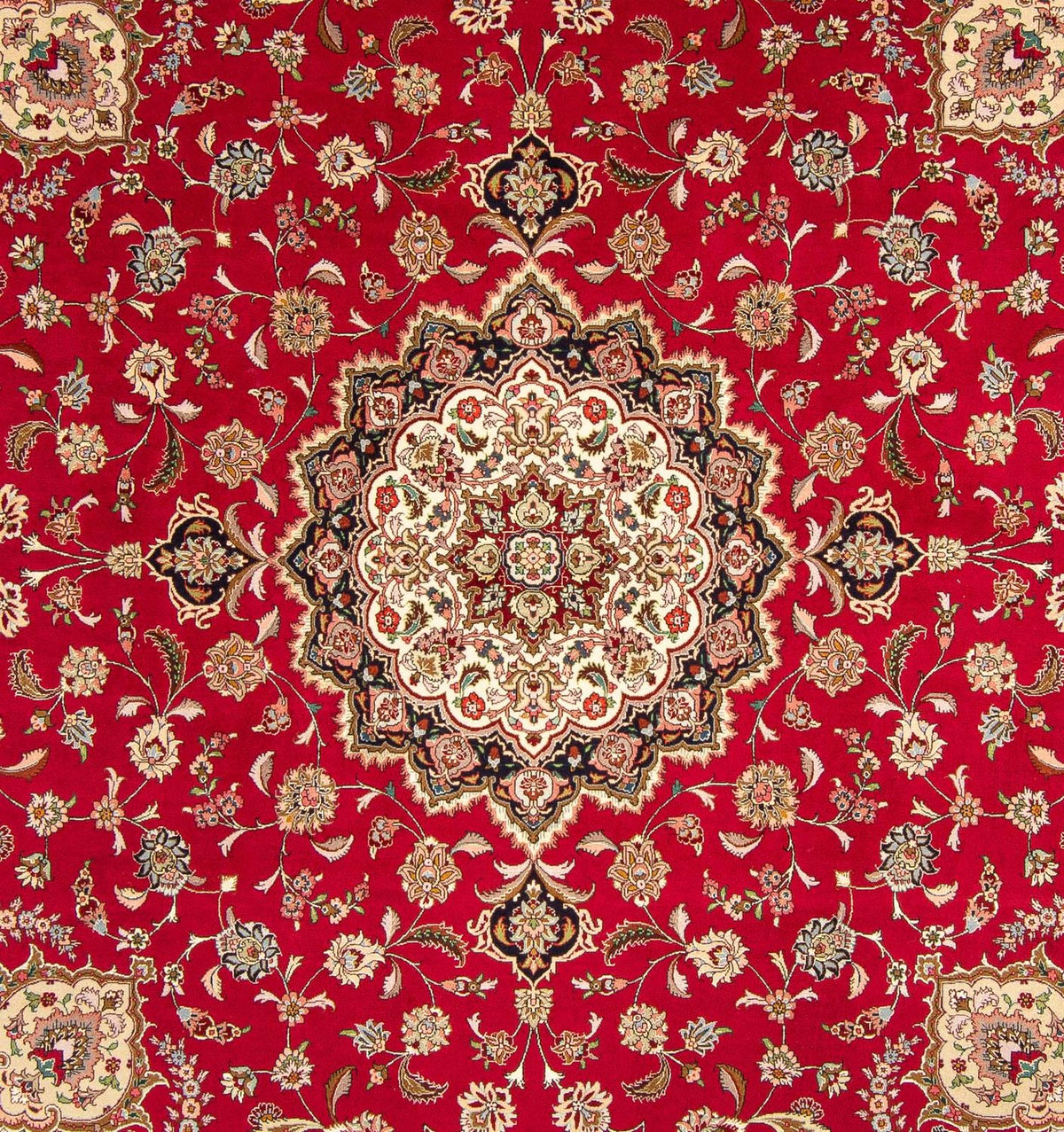 Perser Rug - Tabriz - Royal square  - 254 x 254 cm - red