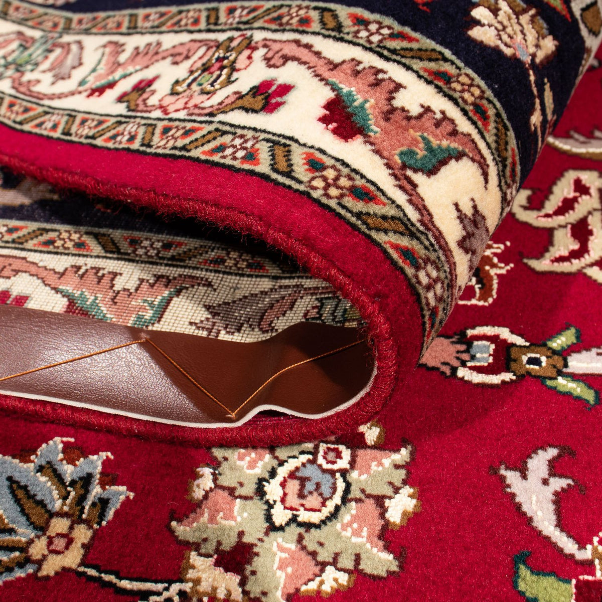 Perser Rug - Tabriz - Royal square  - 254 x 254 cm - red