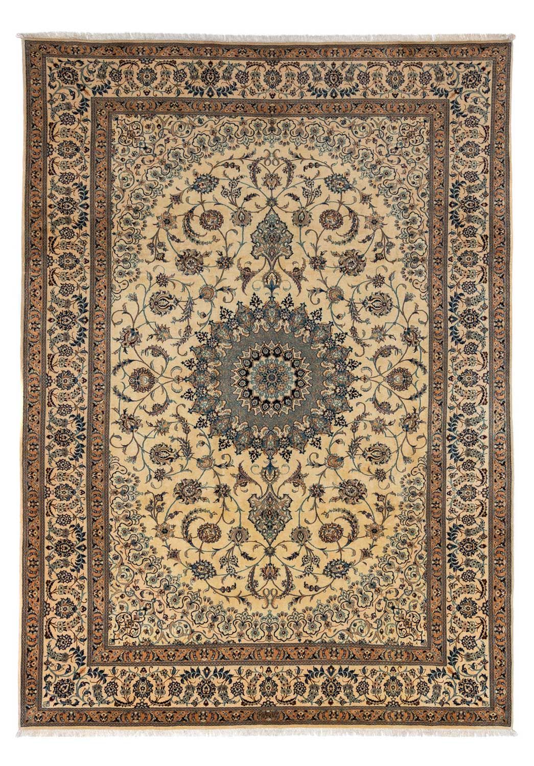 Perser Rug - Nain - Premium - 356 x 250 cm - dark beige