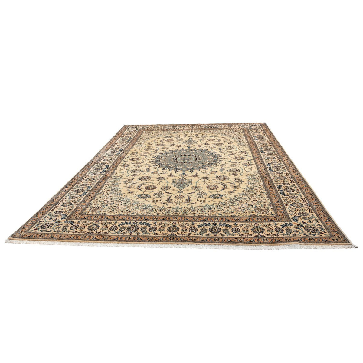 Perser Rug - Nain - Premium - 356 x 250 cm - dark beige