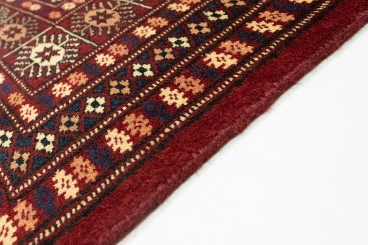 Afghan Rug - Bukhara square  - 205 x 193 cm - red
